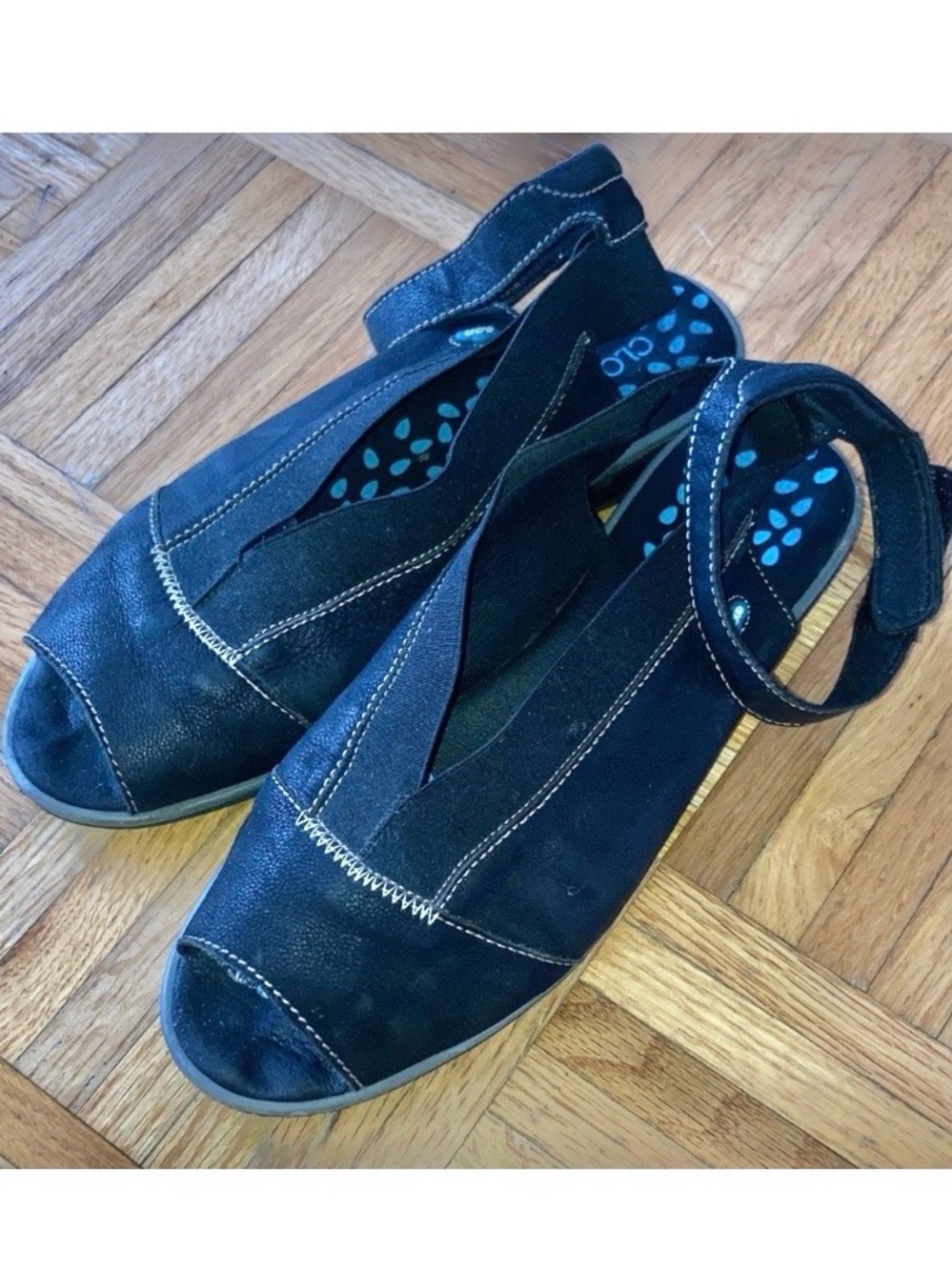 Cloud Elegant Black Women's Sandals 39